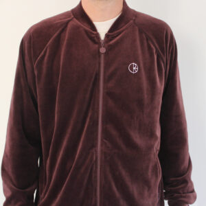 Polar Velour Track Jacket Bordeaux