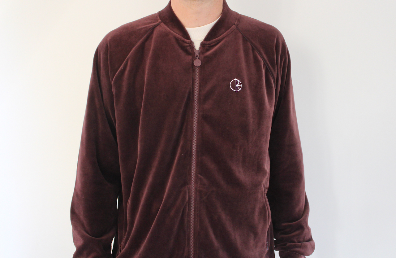 Polar Velour Track Jacket Bordeaux
