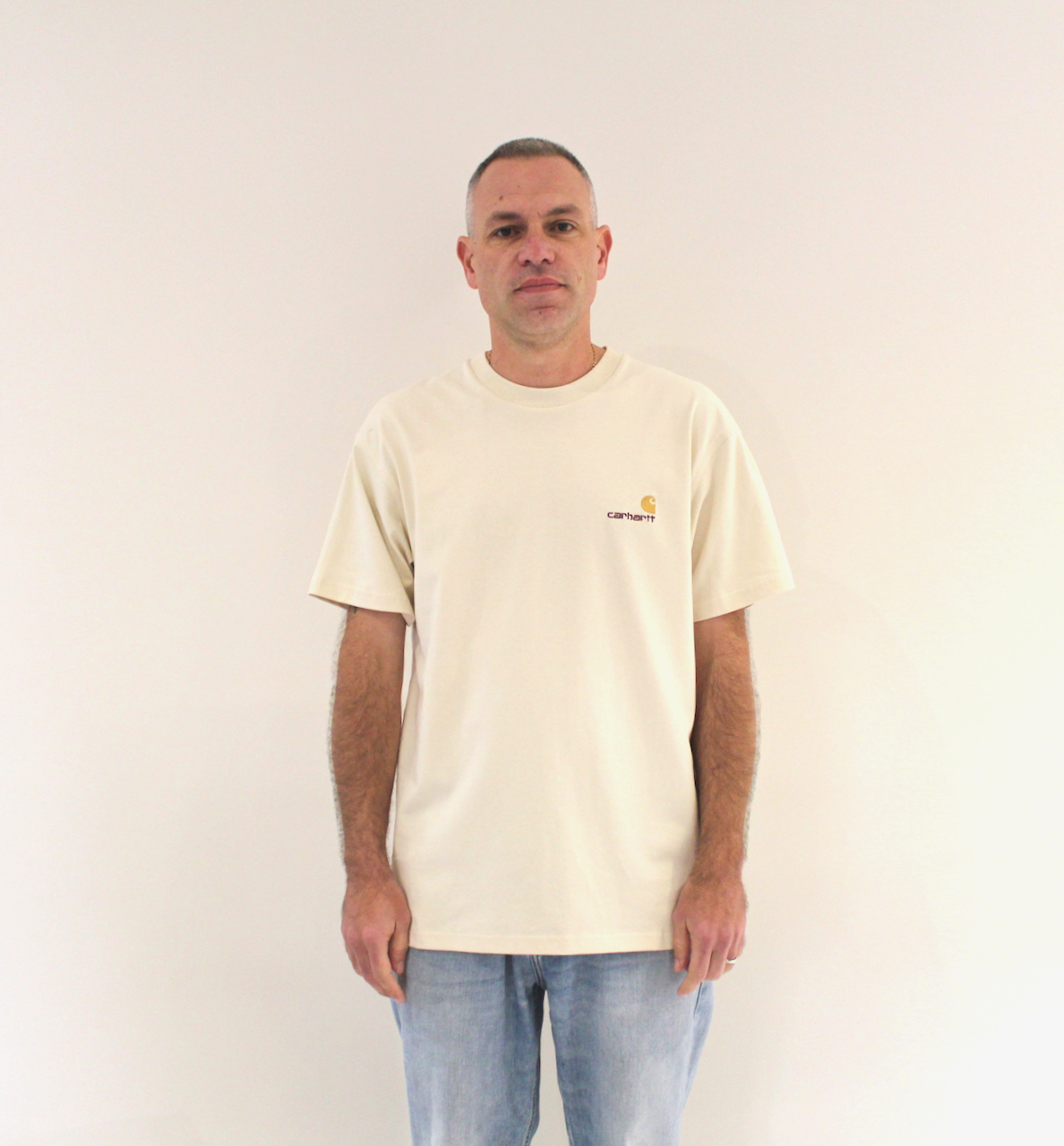 Carhartt Wip American Script T-Shirt Natural Gold