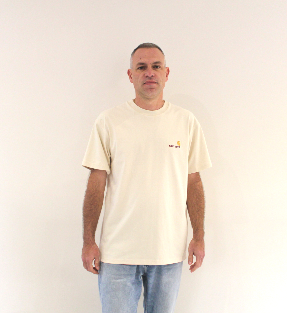 Carhartt Wip American Script T-Shirt Natural Gold