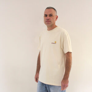 Carhartt Wip American Script T-Shirt Natural Gold