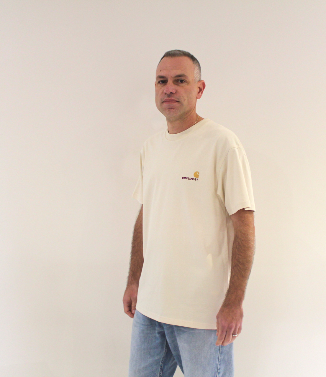 Carhartt Wip American Script T-Shirt Natural Gold