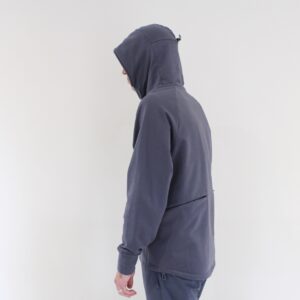 CP Company Sweat Hooded Stretch Fleece Ombre Blue