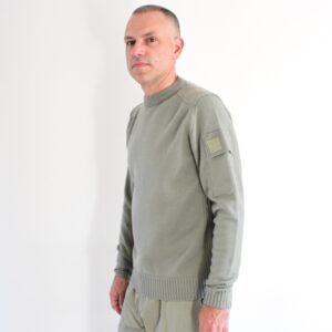 Cp Company Crew Neck Knit Silver Sage Metropolis Series