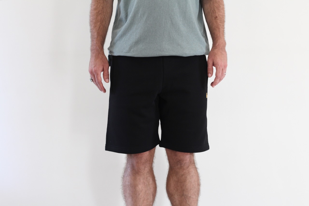 Carhartt Wip Chase Sweat Short Black Gold