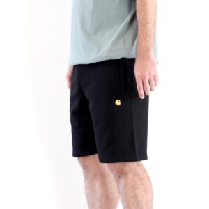Carhartt Wip Chase Sweat Short Black Gold
