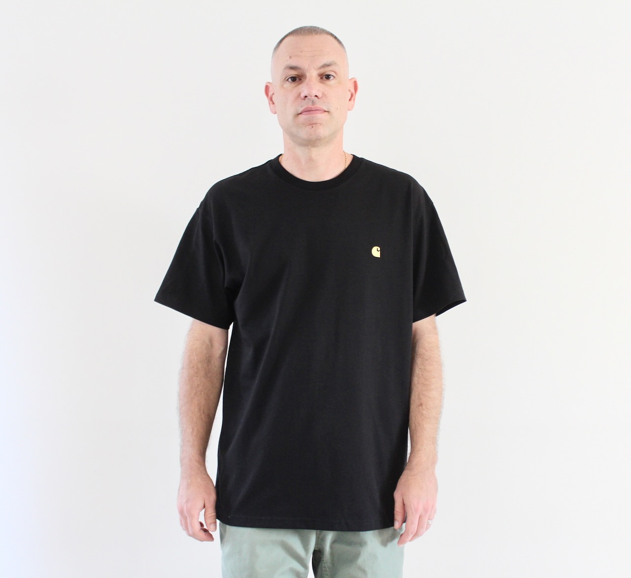 Carhartt Wip Chase T-shirt Black Gold