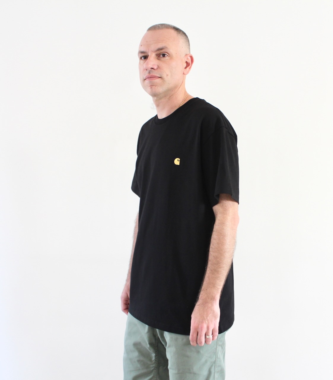 Carhartt Wip Chase T-shirt Black Gold