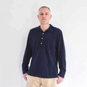 Universal Works Pullover LS Shirt Navy
