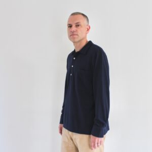 Universal Works Pullover LS Shirt Navy