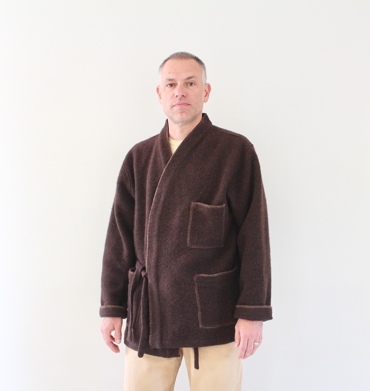 Universal Works Blanket Kyoto Work Jacket Brown