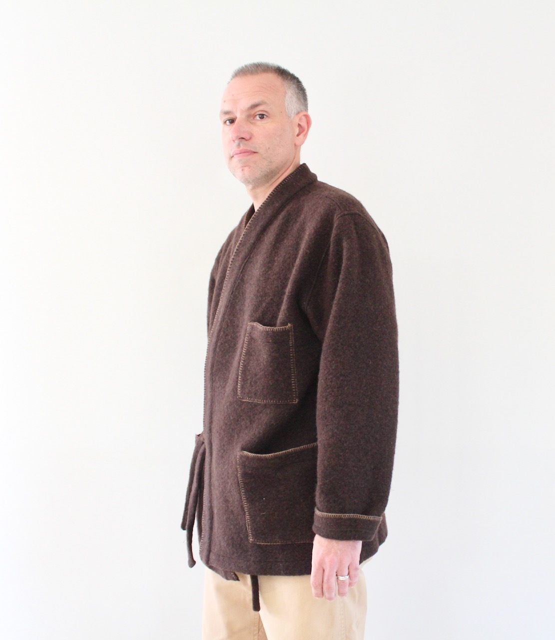 Universal Works Blanket Kyoto Work Jacket Brown