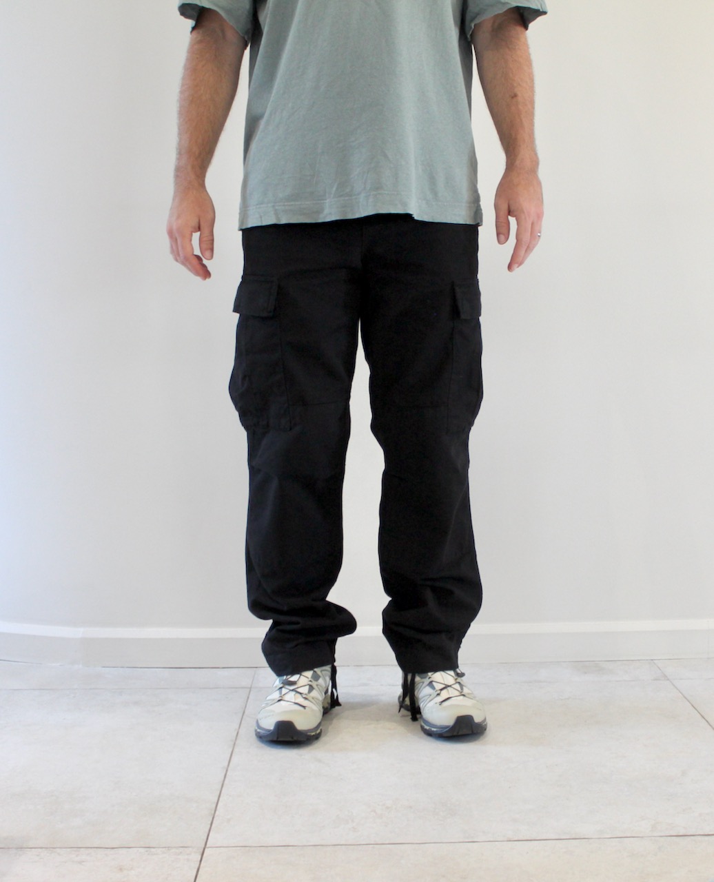Carhartt Wip Regular Cargo Pant Black Garment Dyed