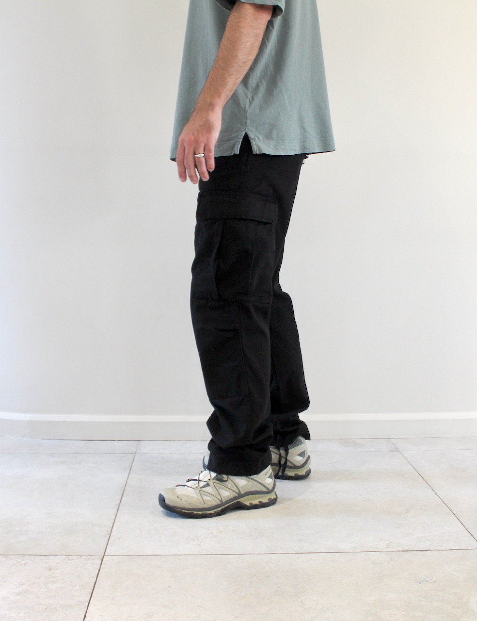 Carhartt Wip Regular Cargo Pant Black Garment Dyed