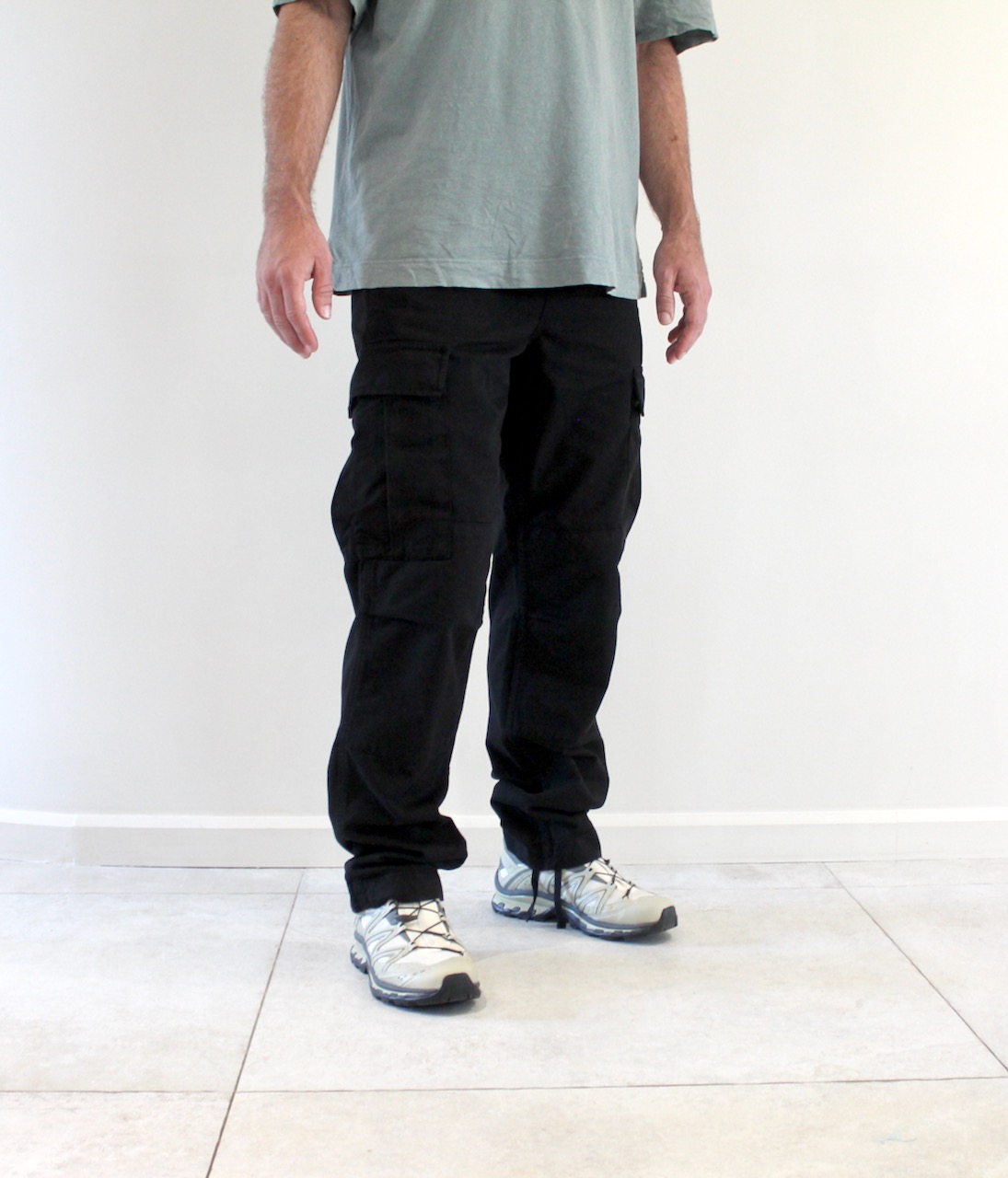 Carhartt Wip Regular Cargo Pant Black Garment Dyed