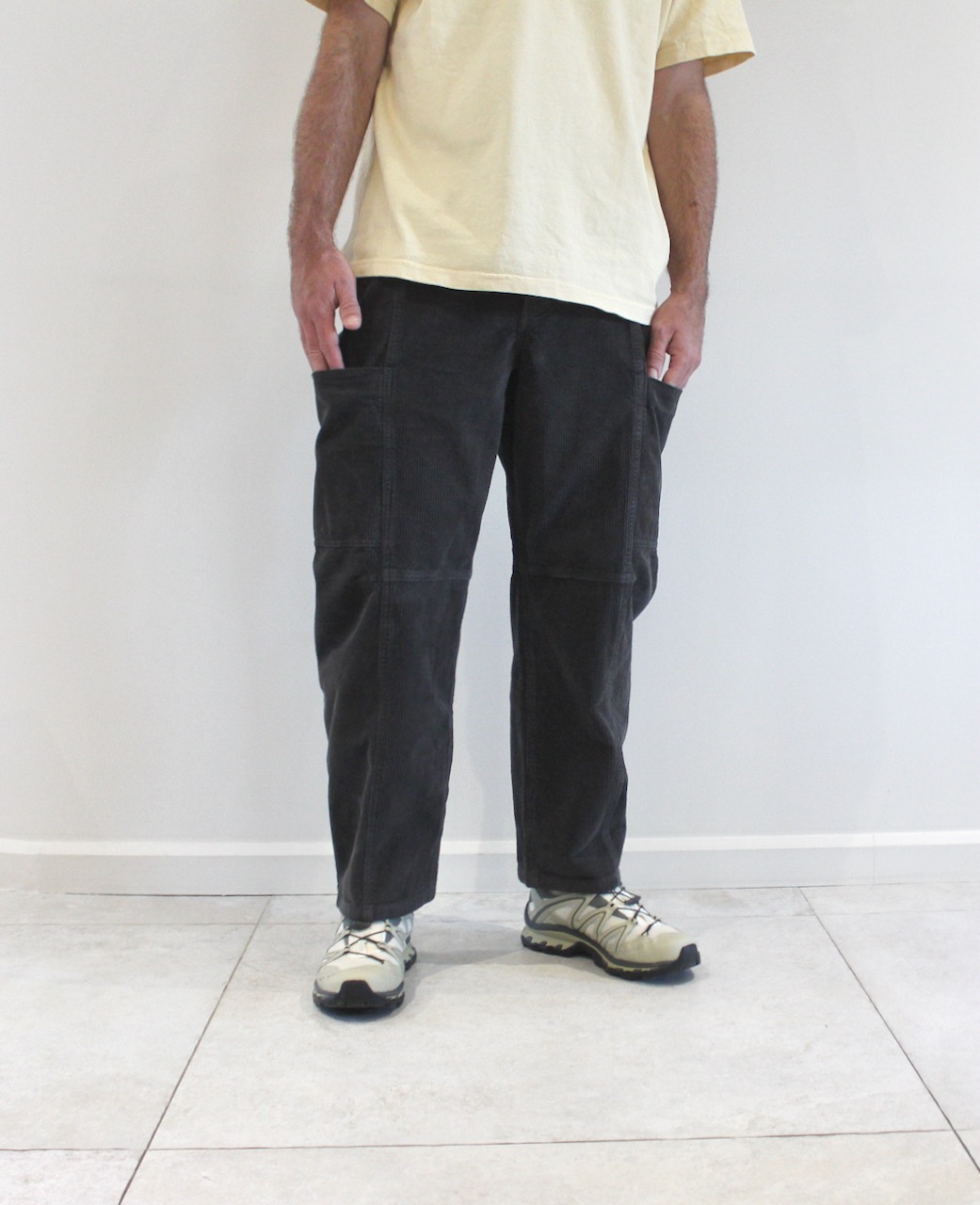 Gramicci Voyager Waffle Corduroy Foggy Grey Dye