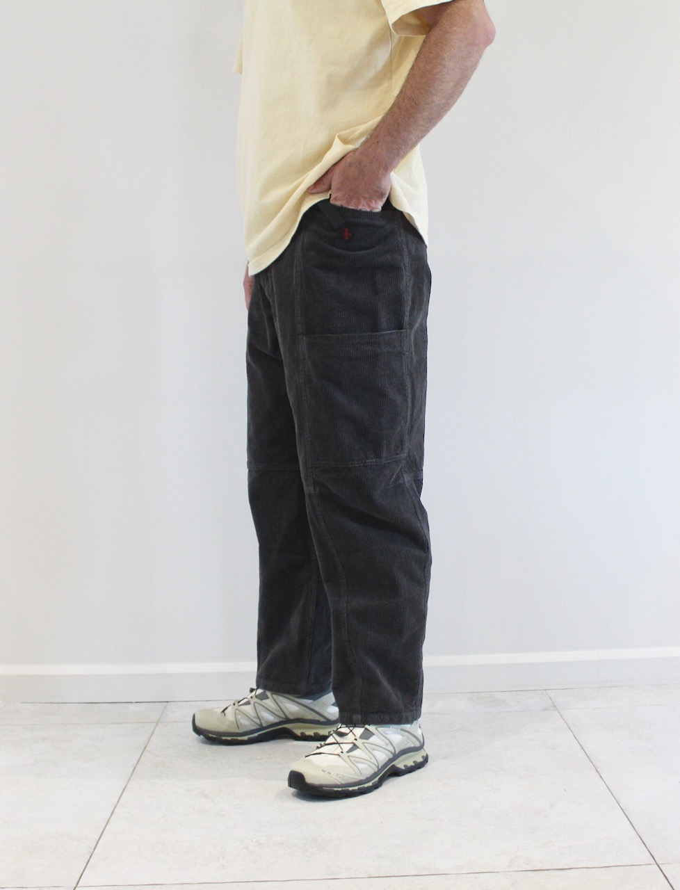 Gramicci Voyager Waffle Corduroy Foggy Grey Dye