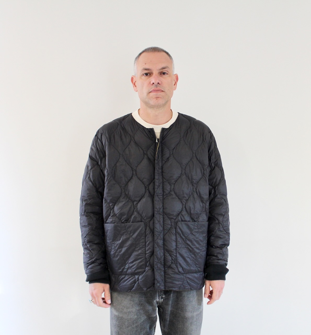 Taion X Beams Reversible MA-1 Type Inner Jkt Crazy Black