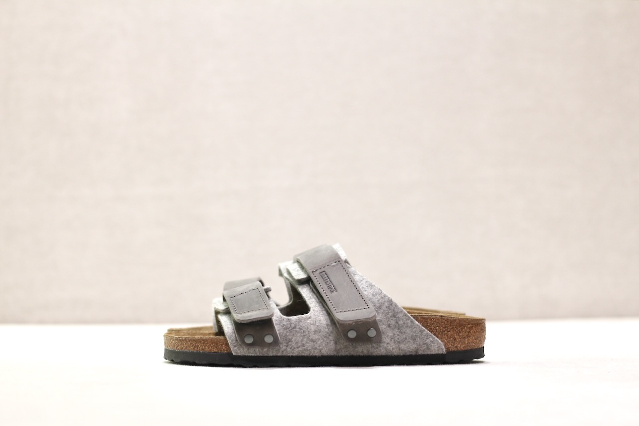 Birkenstock Uji Feutre Leather Light Gray