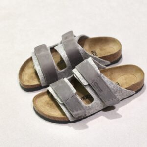 Birkenstock Uji Feutre Leather Light Gray