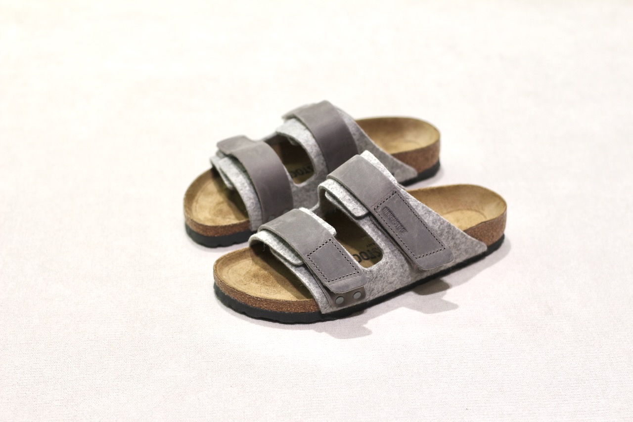 Birkenstock Uji Feutre Leather Light Gray