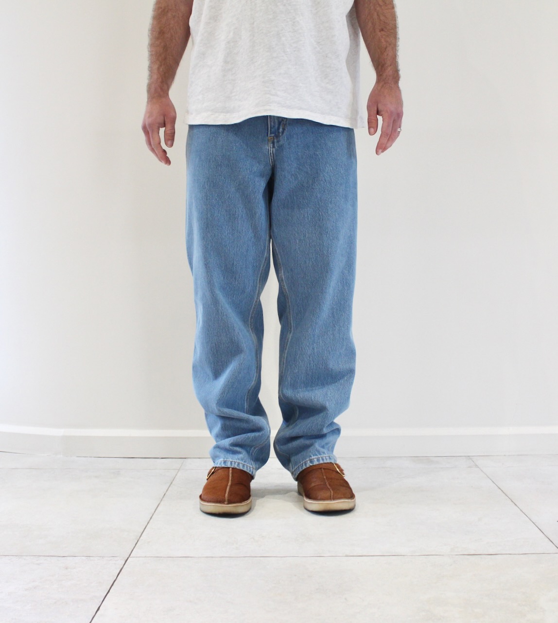 Carhartt Wip Single Knee Pant Blue Stone Bleached