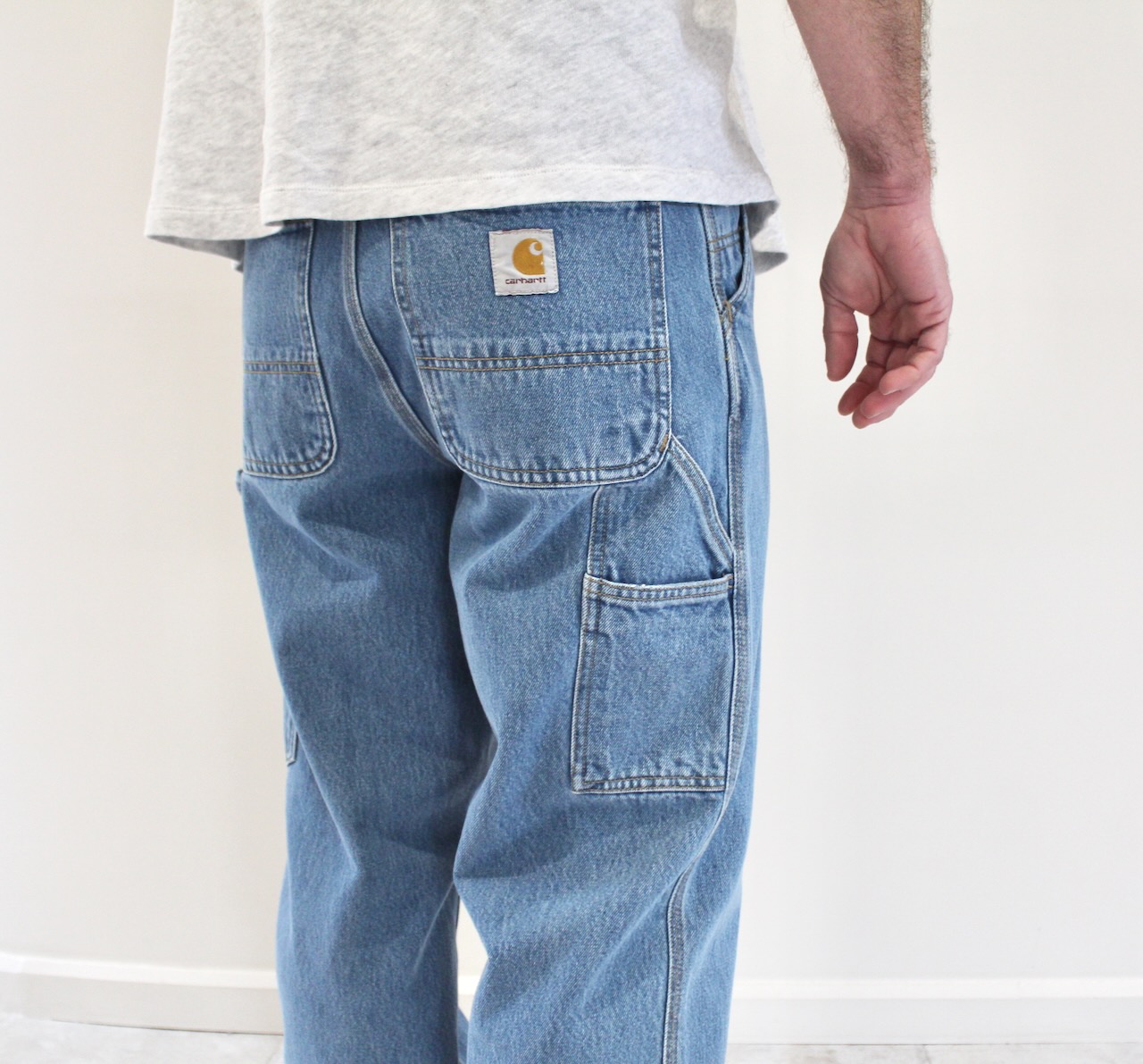 Carhartt Wip Single Knee Pant Blue Stone Bleached