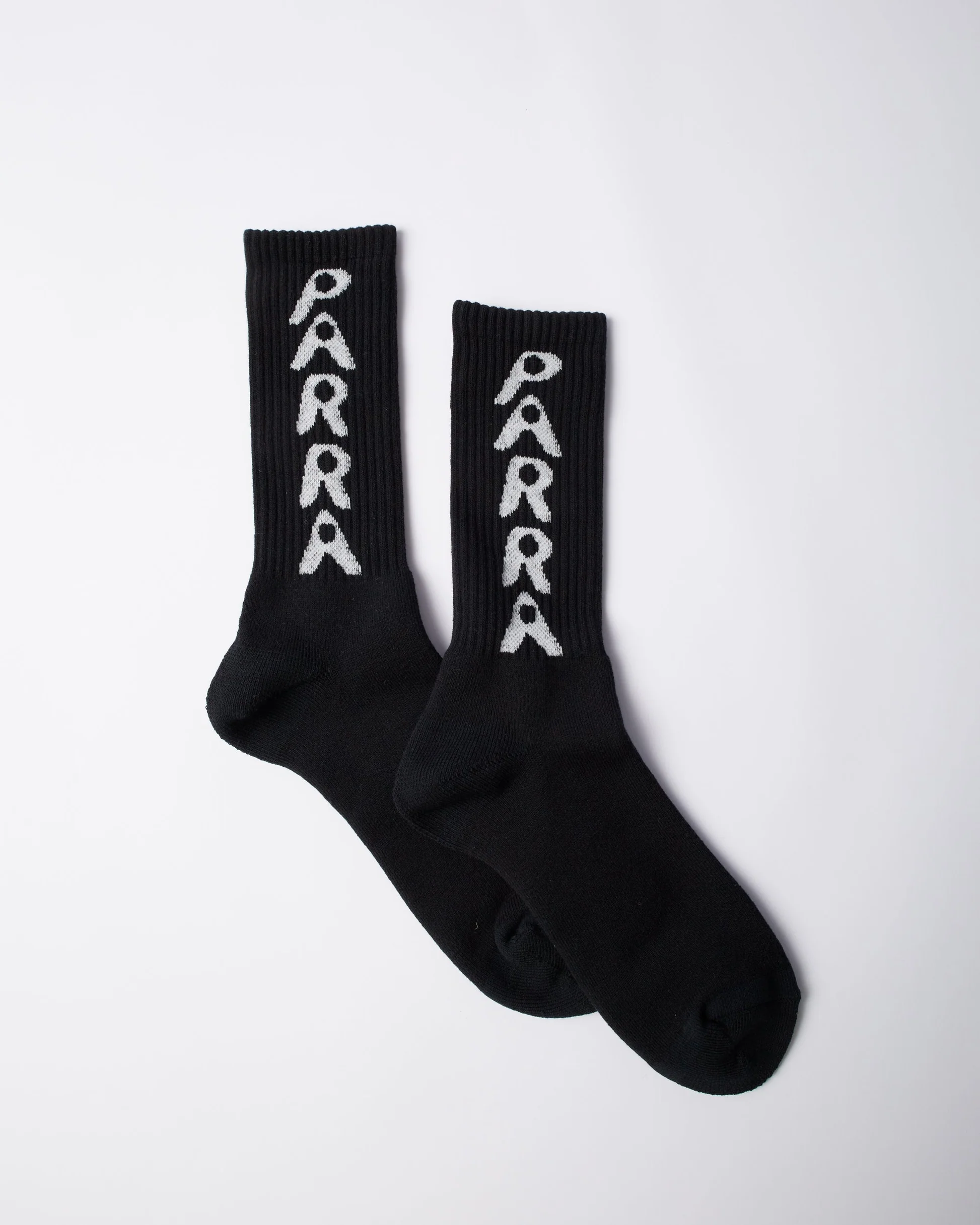 By Parra Hole Logo Crew Socks Black