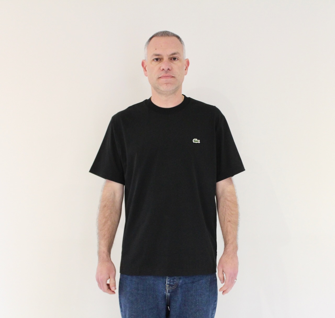 Lacoste Tee-shirt Col Rond Noir