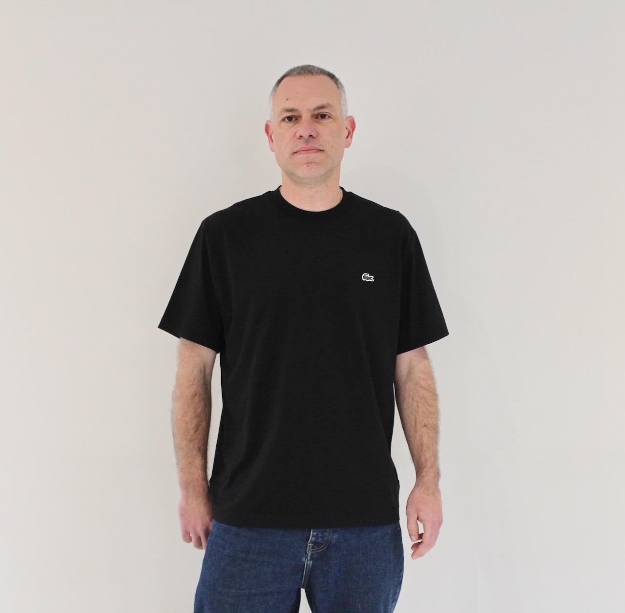 Lacoste Tee-shirt Col Rond Noir