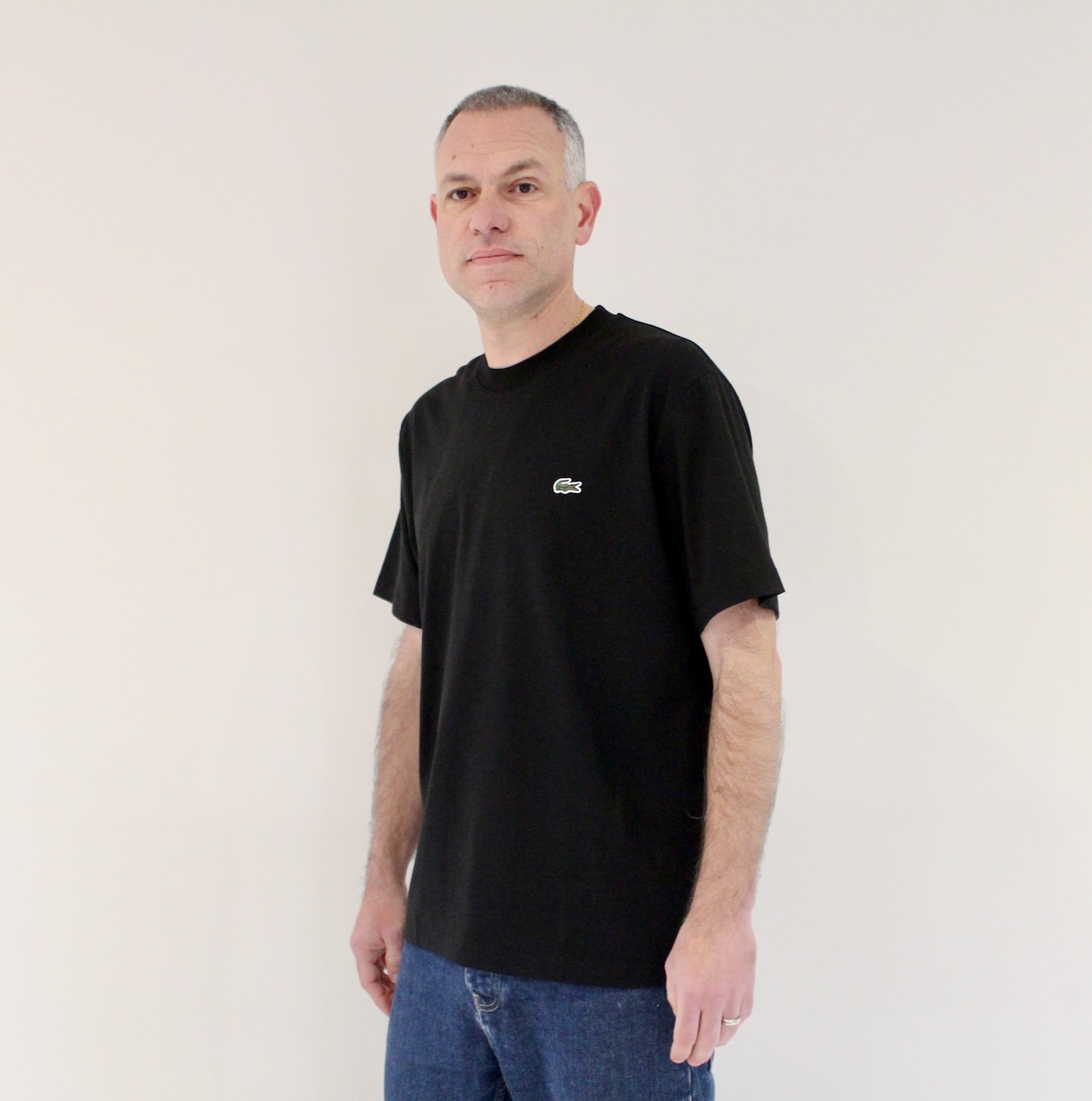 Lacoste Tee-shirt Col Rond Noir