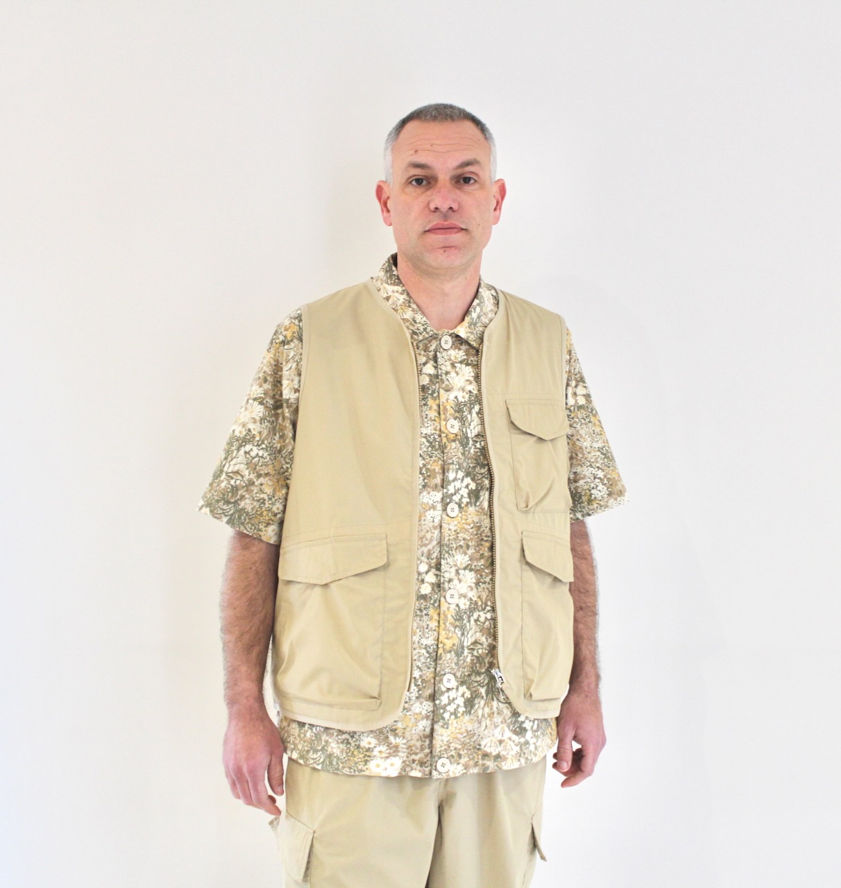 Universal Works Parachute Liner Gilet Sand