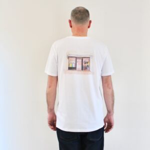 Shibuya Tee Watercolor Snap White