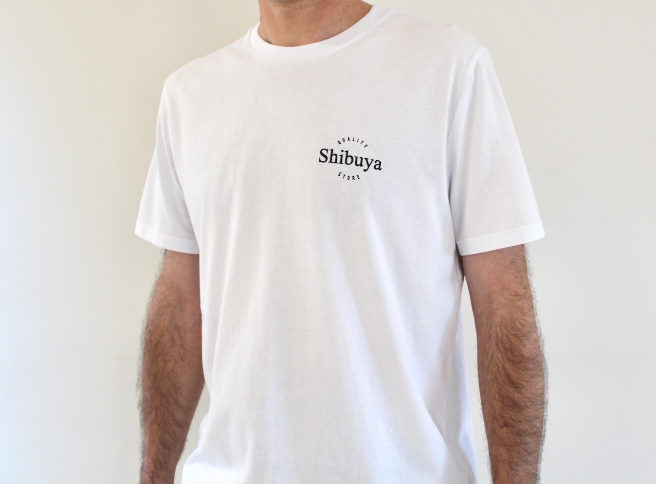 Shibuya Tee Watercolor Snap White