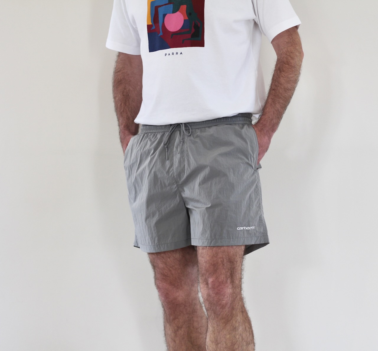 Carhartt Wip Tobes Swim Trunks Sonic Silver