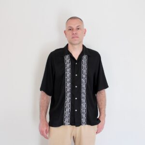 Polar Bowling Shirt Double P Black