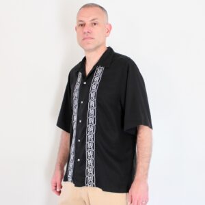 Polar Bowling Shirt Double P Black