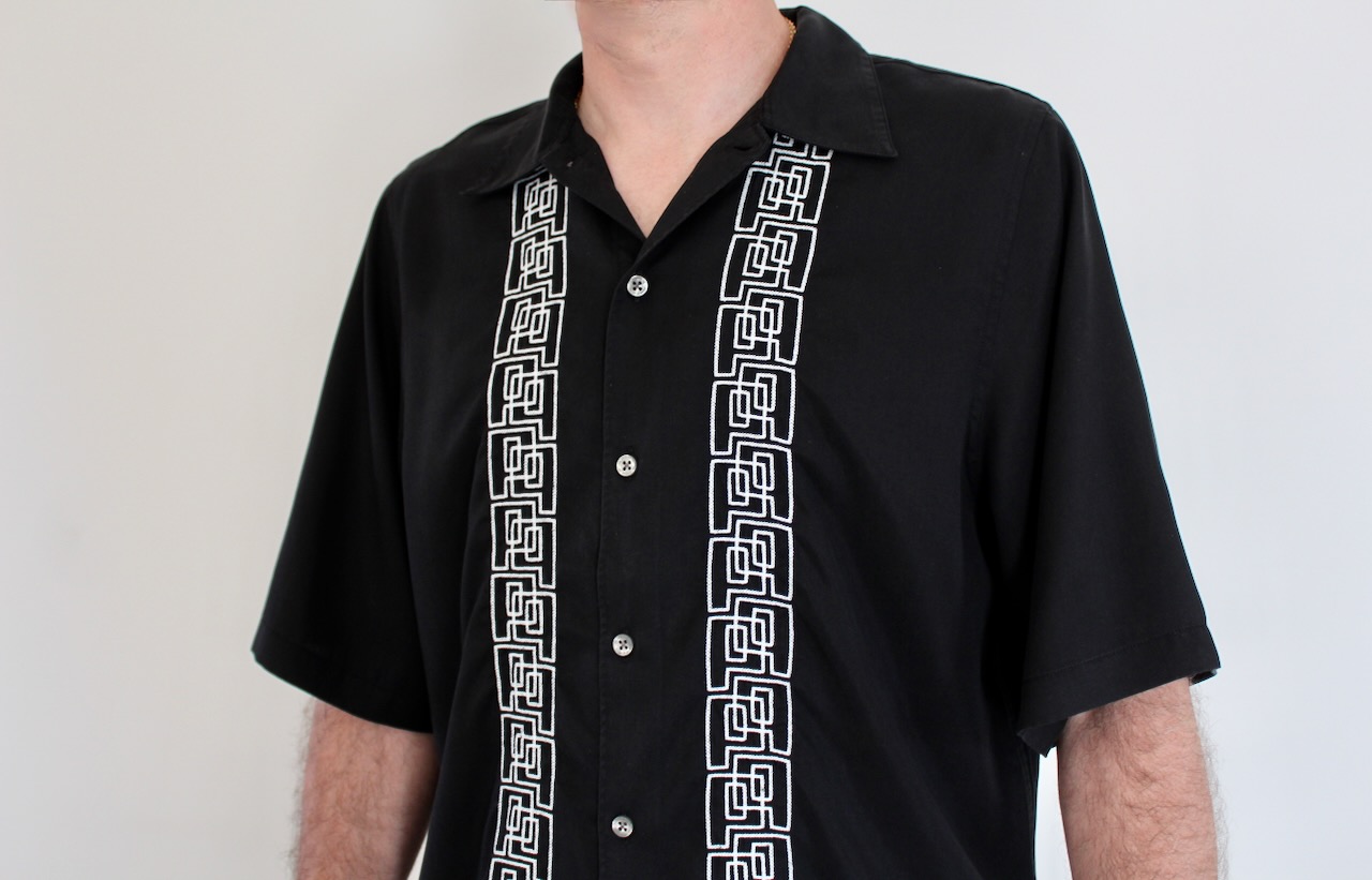 Polar Bowling Shirt Double P Black