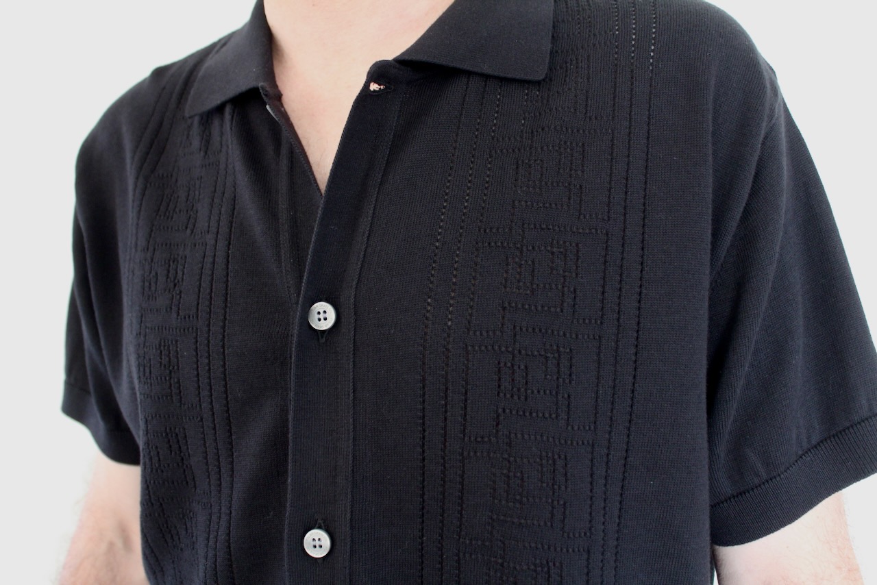 Polar Miles SS Cardigan Double P Noir