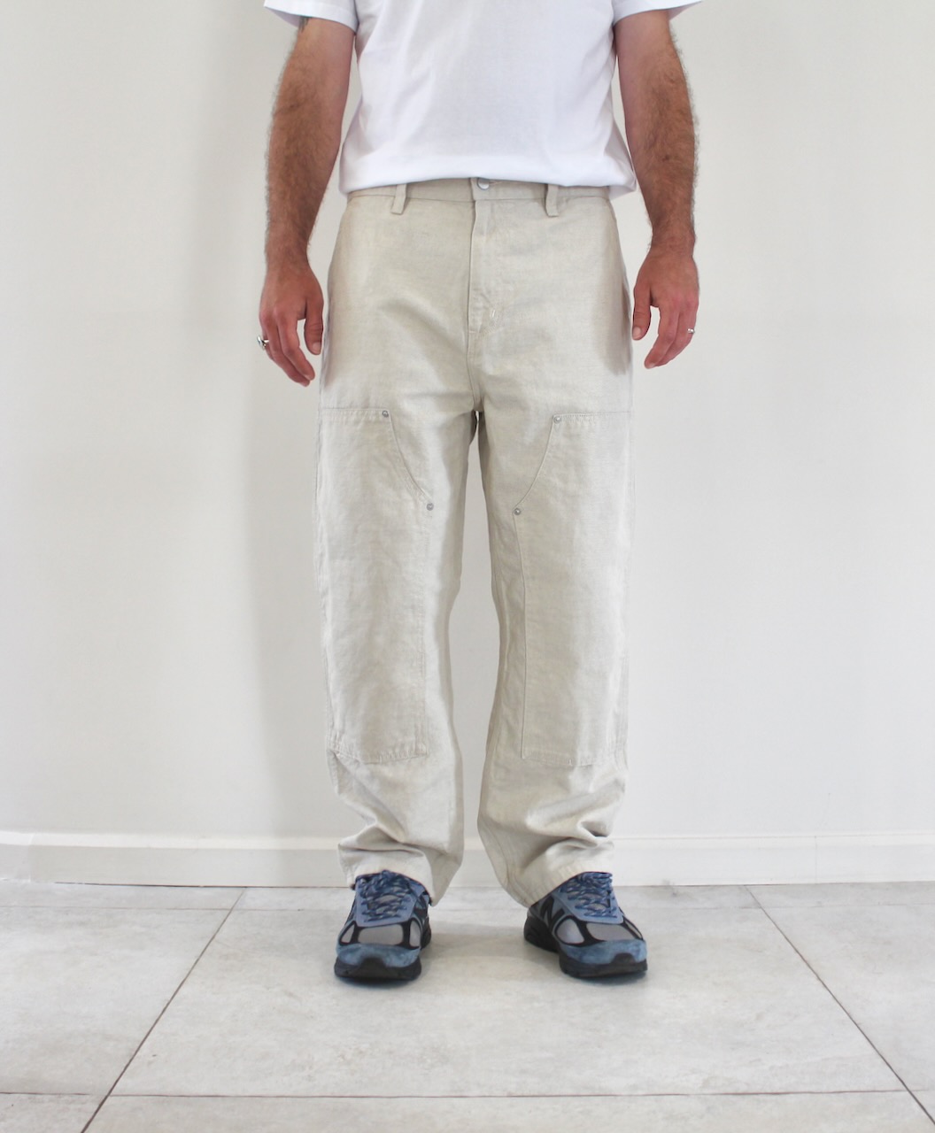 Carhartt Wip Double Knee Pant Natural Rinsed