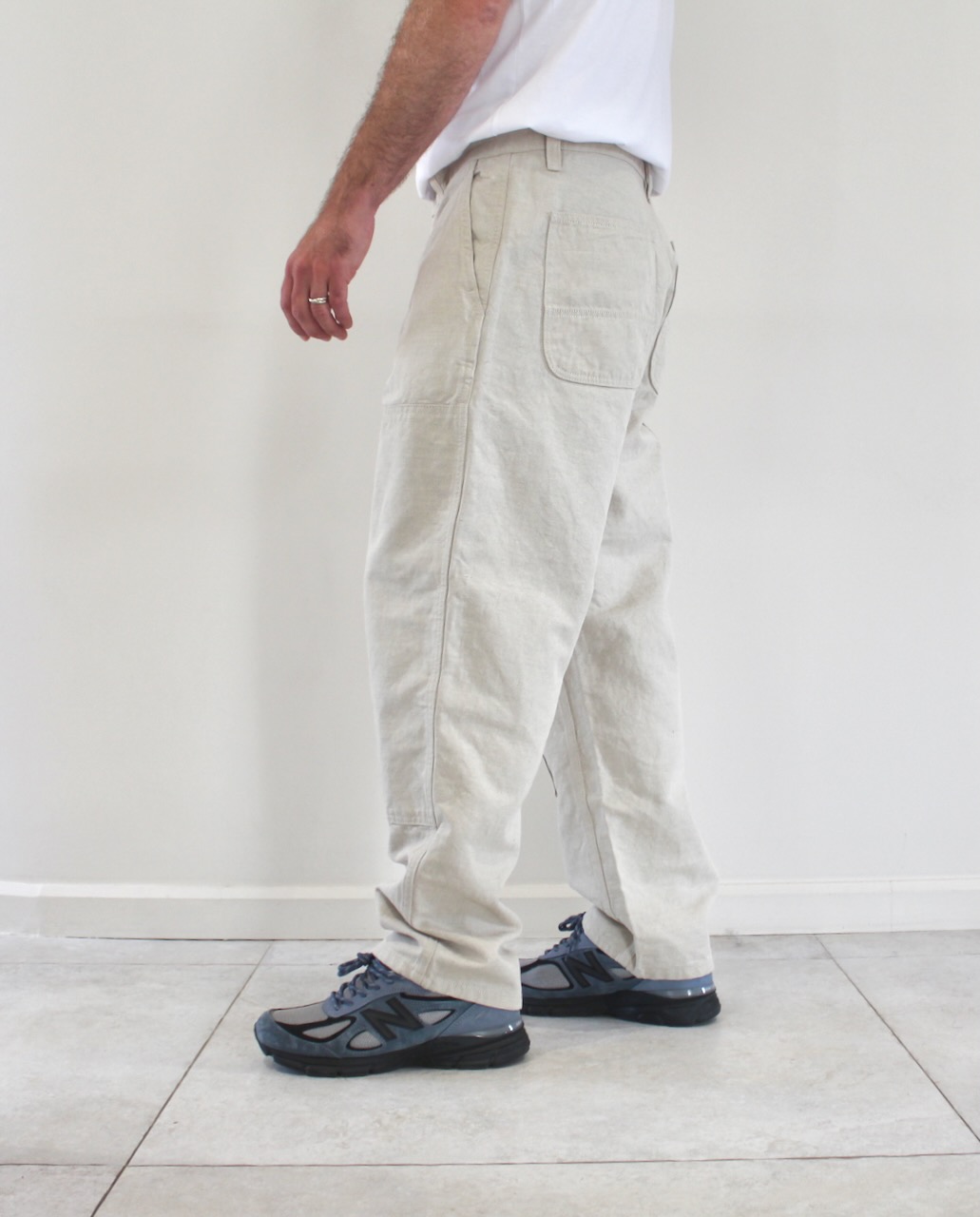 Carhartt Wip Double Knee Pant Natural Rinsed