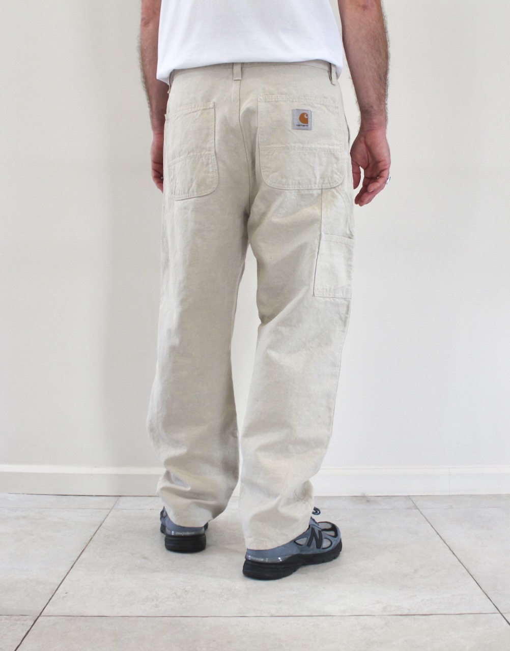 Carhartt Wip Double Knee Pant Natural Rinsed