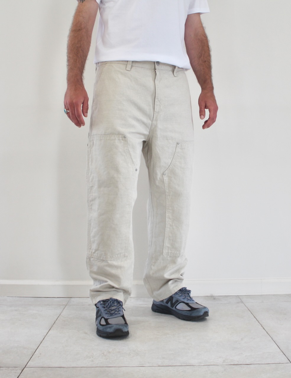 Carhartt Wip Double Knee Pant Natural Rinsed