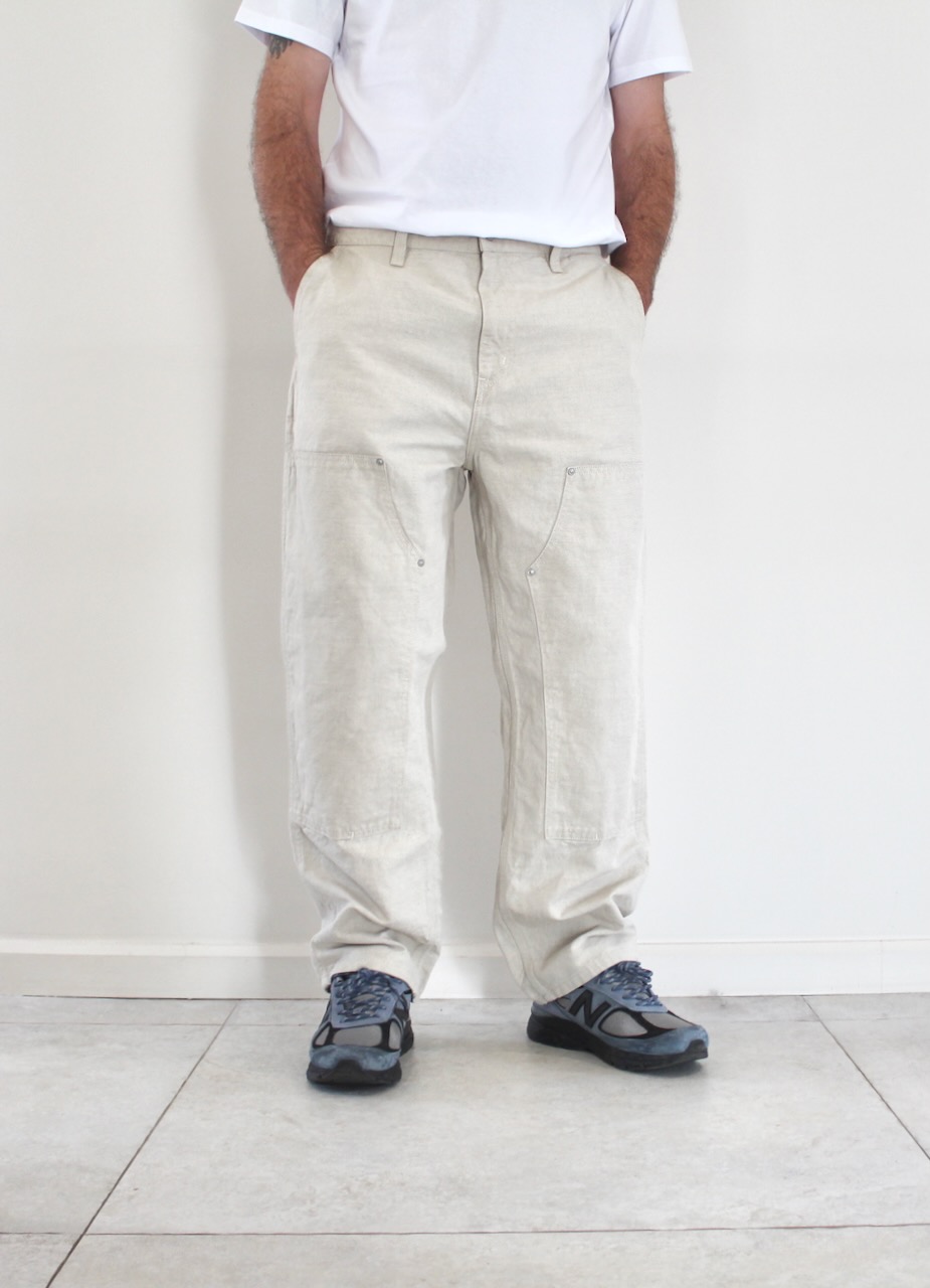 Carhartt Wip Double Knee Pant Natural Rinsed