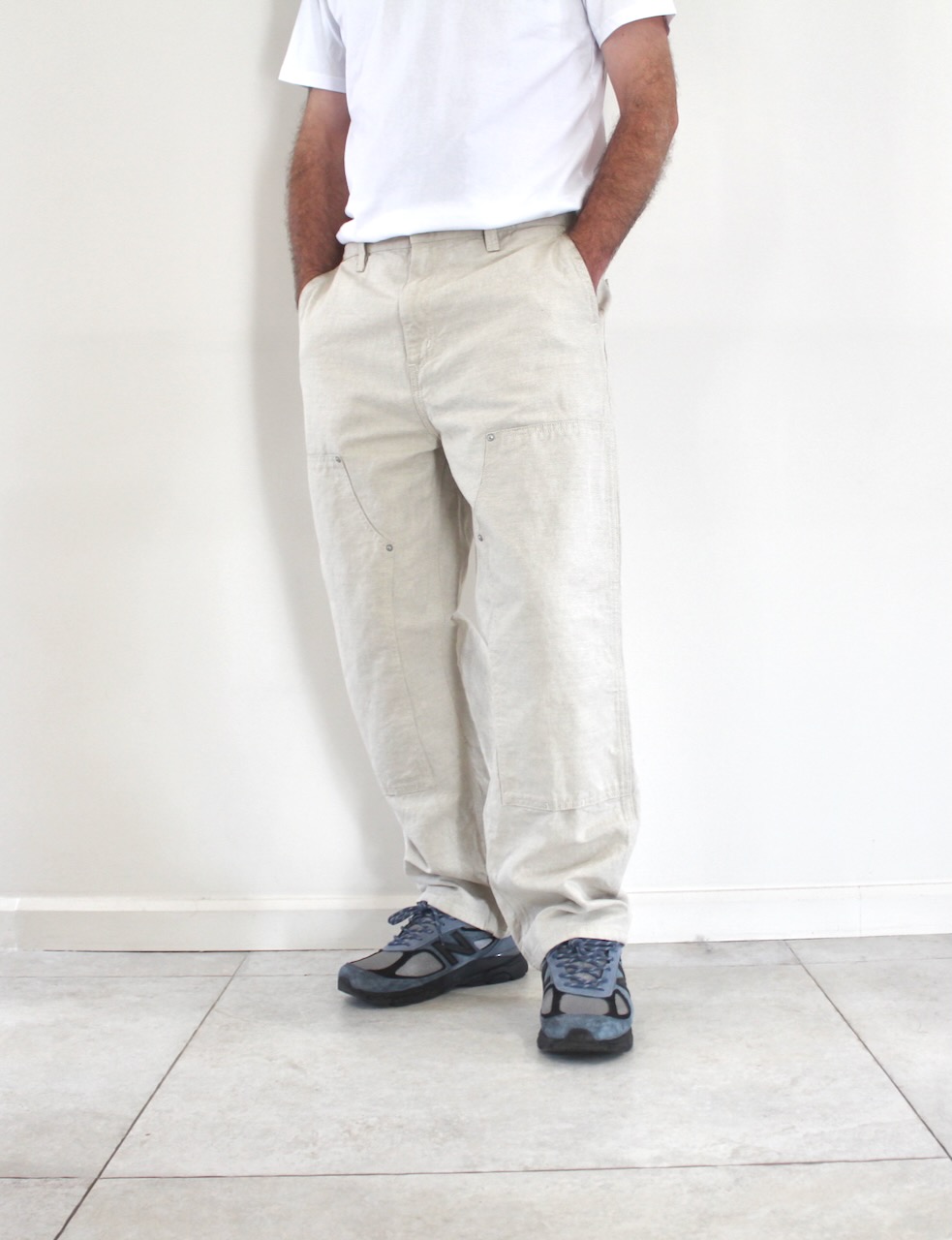 Carhartt Wip Double Knee Pant Natural Rinsed