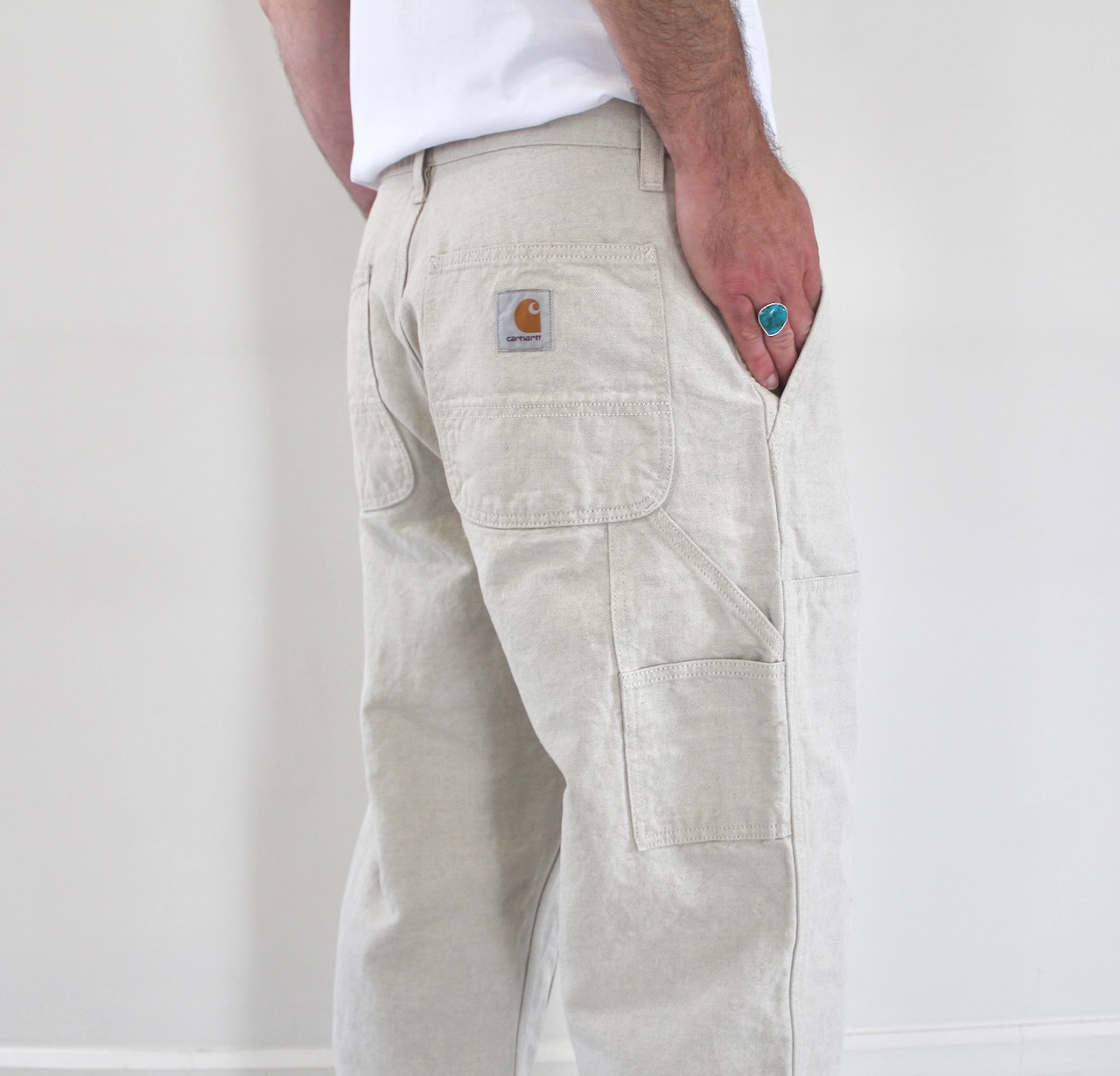 Carhartt Wip Double Knee Pant Natural Rinsed