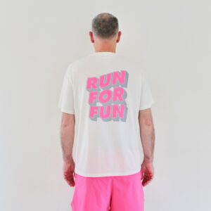 Peaufine X Bisous Wood Tee Run For Fun Offwhite