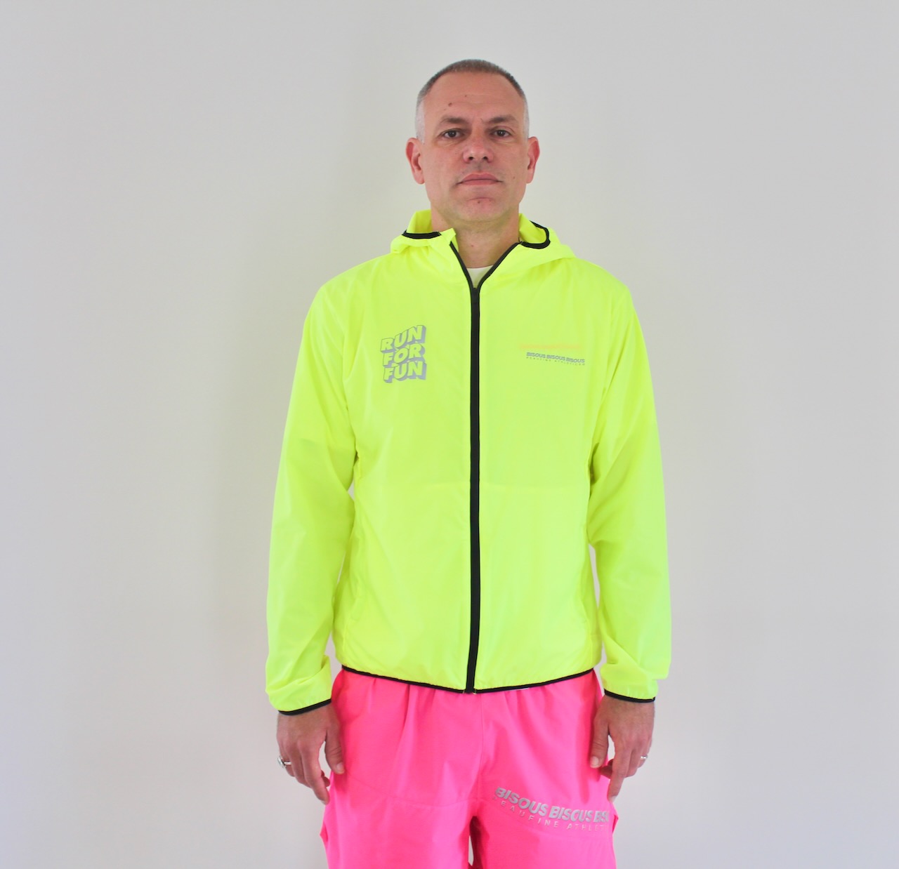 Peaufine Athletics X Bisous Ripstop Training Jacket Fluo Yellow