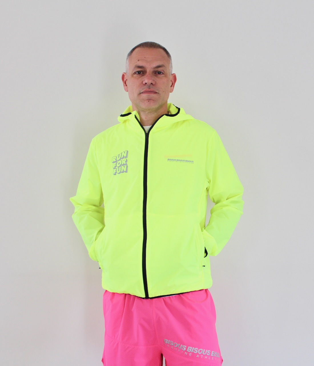 Peaufine Athletics X Bisous Ripstop Training Jacket Fluo Yellow