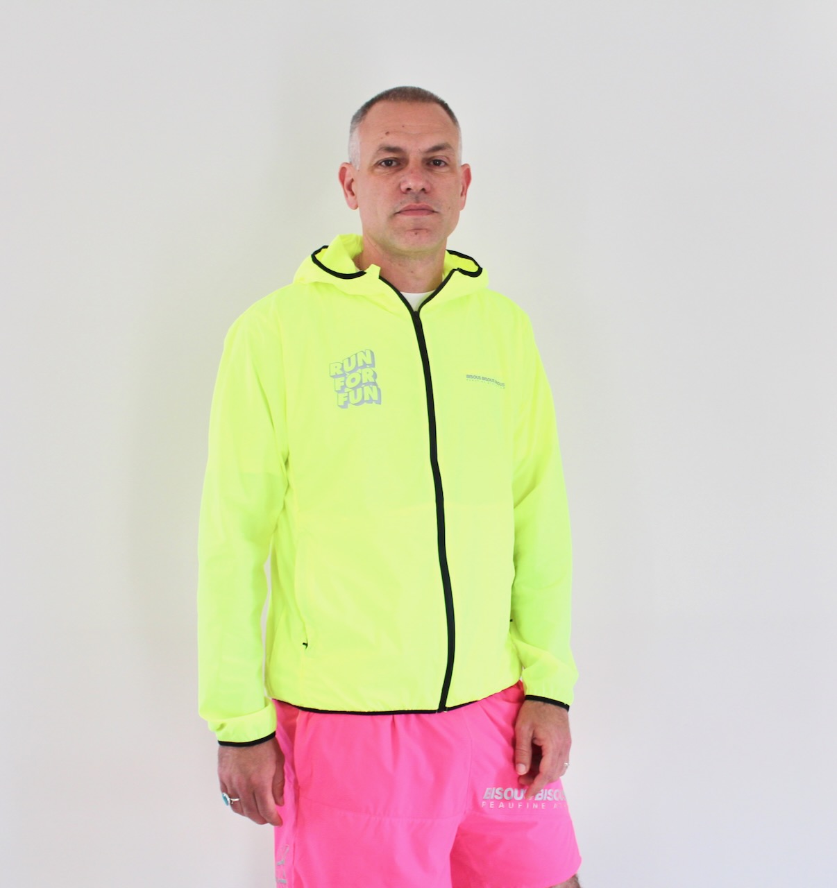 Peaufine Athletics X Bisous Ripstop Training Jacket Fluo Yellow